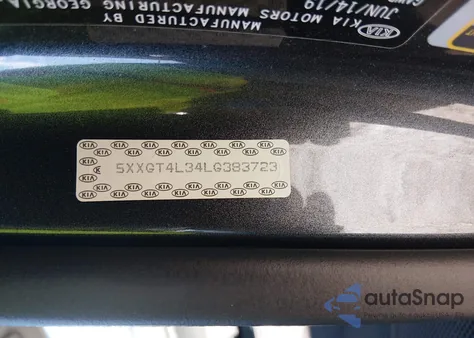 2020 Kia Optima Lx z USA, uszkodzony, nr VIN 5XXGT4L34LG383723